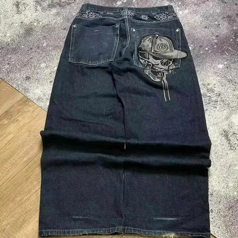 Y2K Cross Baggy Jeans