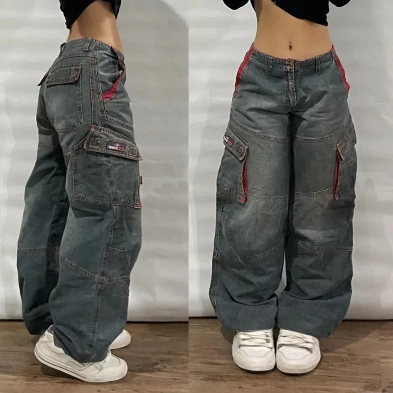 Y2K Cross Baggy Jeans