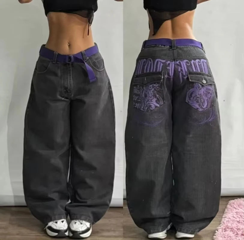 Y2K Cross Baggy Jeans