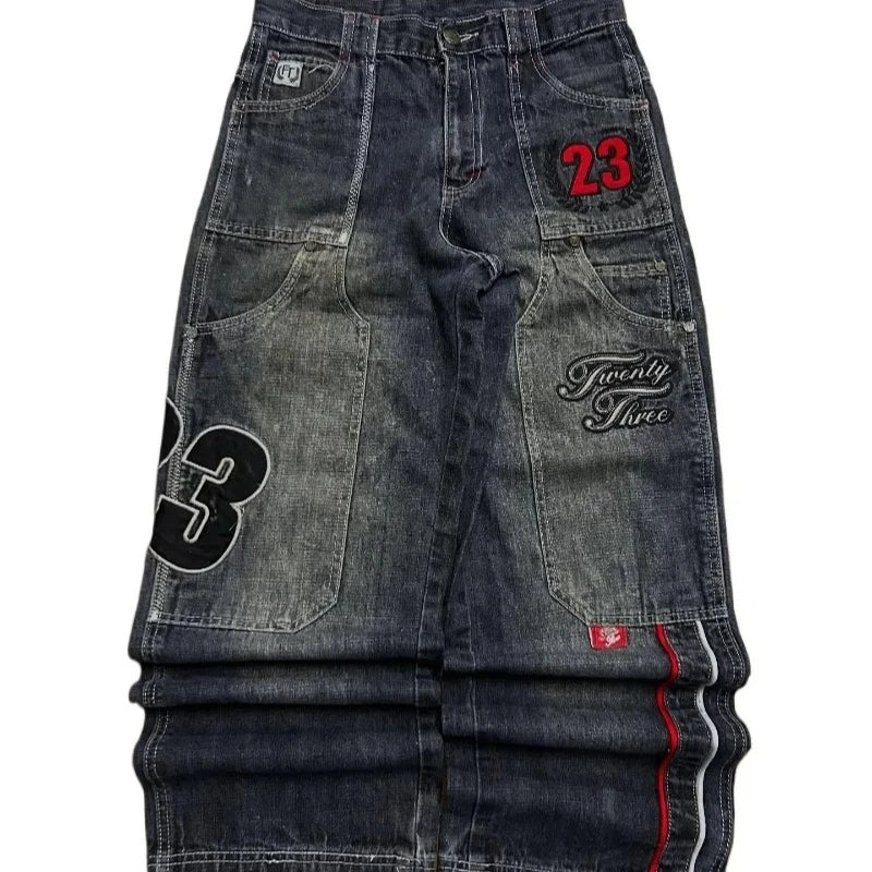 Y2k streetwear 23 baggy jeans
