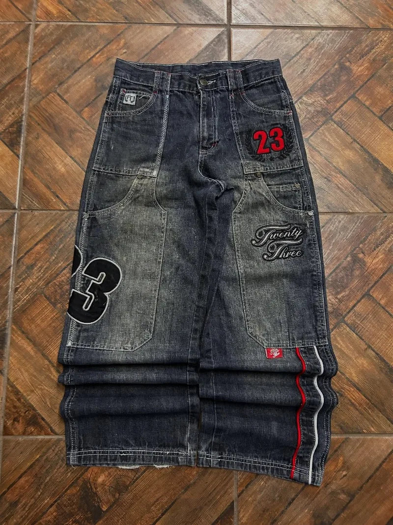 Y2k streetwear 23 baggy jeans